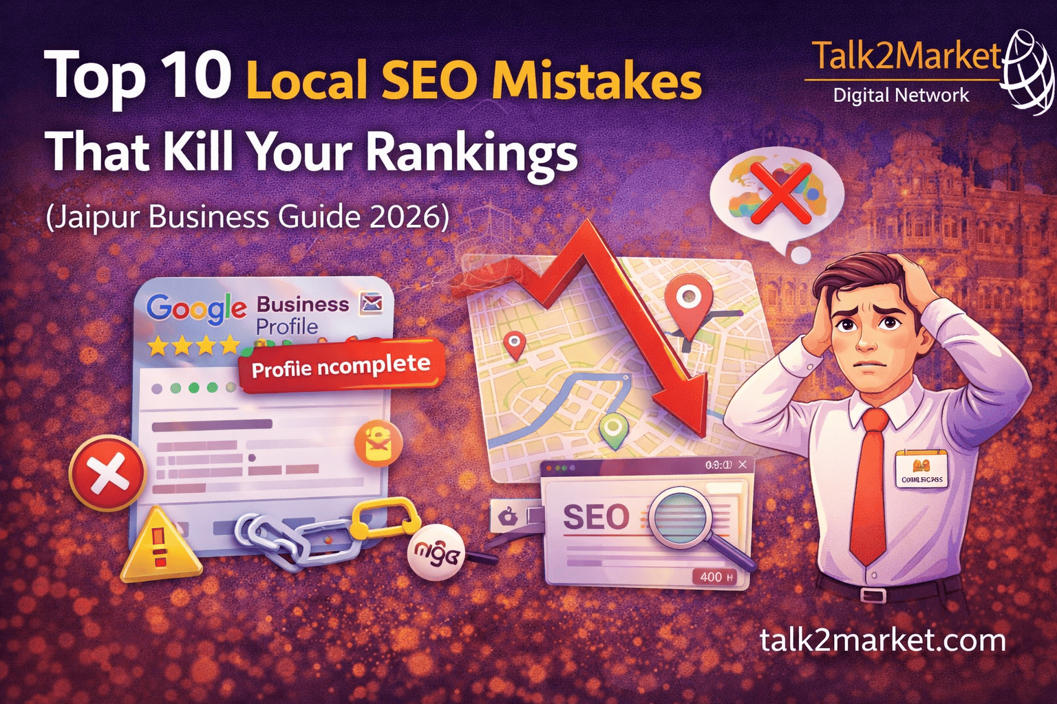 Top 10 Local SEO Mistakes That Kill Your Rankings (Jaipur Business Guide 2026)